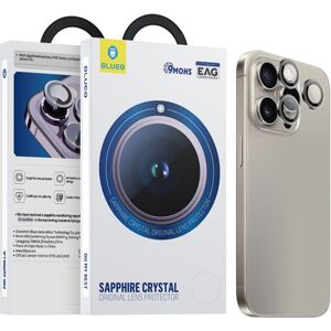 Blueo Safírové ochranné sklo na čočky fotoaparátu pro iPhone 15 Pro Max šedý