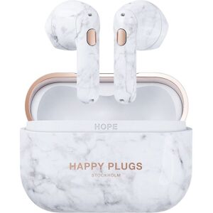 HAPPY PLUGS bezdrátová sluchátka Hope, White Marble
