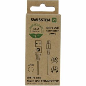 Datový kabel SWISSTEN USB/MICRO USB 1,2M bílý (ECO BALENÍ)
