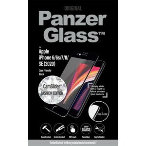 PanzerGlass™ Edge-to-Edge Apple iPhone 6/6s/7/8/SE 2020 s čirým Swarovski CamSlider®