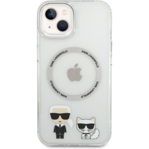 Karl Lagerfeld MagSafe kryt Karl and Choupette iPhone 14 čirý