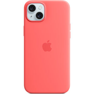 Apple silikinový kryt s MagSafe na iPhone 15 Plus světle melounový