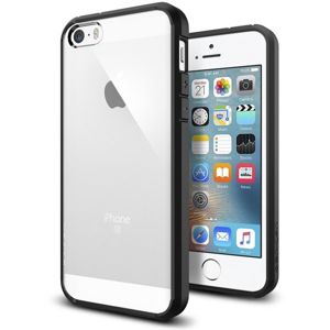 Spigen Ultra Hybrid kryt Apple iPhone SE/5s/5 čirý černý