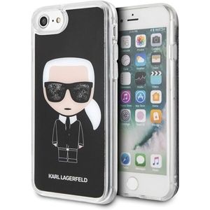 Karl Lagerfeld Iconic Glitter KLHCI8ICGBK pouzdro iPhone 7/8 černé