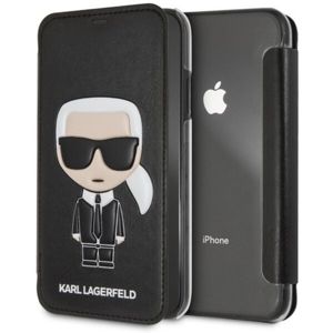 Karl Lagerfeld Ikonik KLFLBI65IKPUBK Book pouzdro iPhone XS Max černé