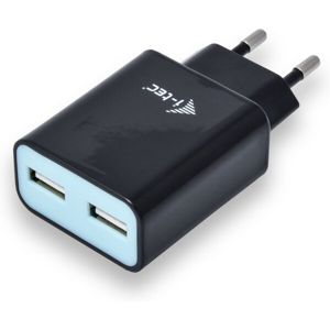 i-tec USB Power Charger 2 Port 2.4A černý