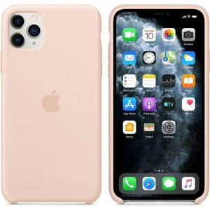 Apple silikonový kryt iPhone 11 Pro Max pískově růžový
