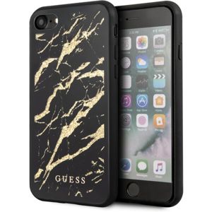 Guess Glitter Marble kryt iPhone SE (2020)/8/7 černý/zlatý