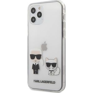 Karl Lagerfeld PC/TPU Karl &Choupette kryt iPhone 12/12 Pro 6.1" čirý