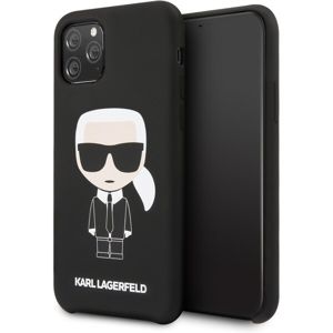 Karl Lagerfeld Iconic KLHCN58SLFKBK silikonový kryt iPhone 11 Pro černý