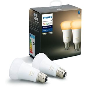 Philips Hue White Ambiance 2x Bluetooth žárovka LED E27/A60 9W 806lm