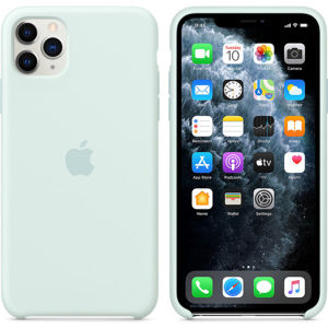 Apple silikonový kryt iPhone 11 Pro Max bledě zelený (eko-balení)