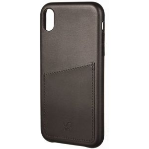 iWant PU kožený obal s kapsou Apple iPhone XS černý