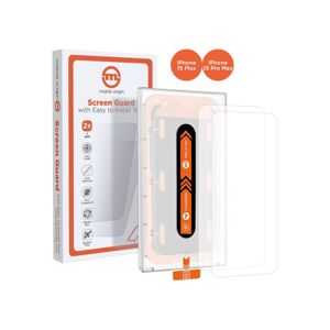 Mobile Origin Orange Screen Guard 2 Pack 2,5D ochranné sklo s aplikátorem iPhone 15 Pro Max/15 Plus