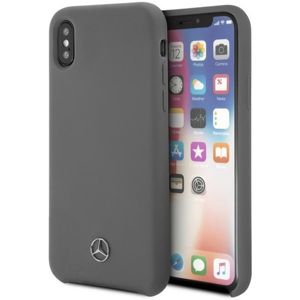 Mercedes Silicon case Lining iPhone X/XS šedé