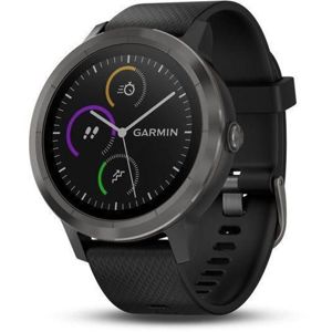 Garmin vívoActive3 Optic chytré hodinky PVD šedé/černý pásek