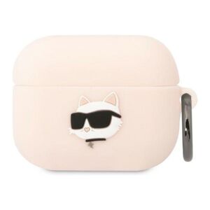 Karl Lagerfeld 3D Sil NFT Choupette pouzdro Apple Airpods Pro růžové