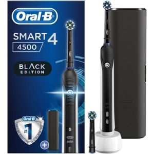 Oral-B Smart 4 4500 Cross Action chytrý zubní kartáček černý