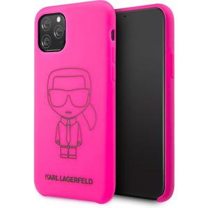 Karl Lagerfeld silikonový kryt iPhone 11 Pro růžový