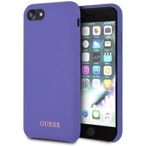 Guess Saffiano PU Silicone case GUHCI8LSGLUV iPhone 7/8 fialové
