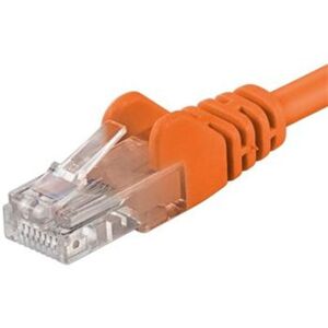 PremiumCord Patch kabel UTP RJ45-RJ45 level 5e 1m oranžový