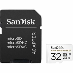 SanDisk High Endurance MicroSDHC Class 10 U3 V30 paměťová karta 32GB + adaptér