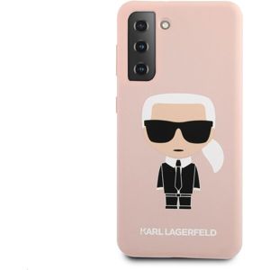 Karl Lagerfeld Iconic Full Body Silikonový kryt Samsung Galaxy S21+ růžový