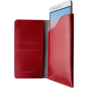 FIXED Pocket Book kožené pouzdro Apple iPhone X/XS červené