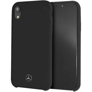 Mercedes MEHCI61SILBK Silicon/Fiber case Lining iPhone XR černé