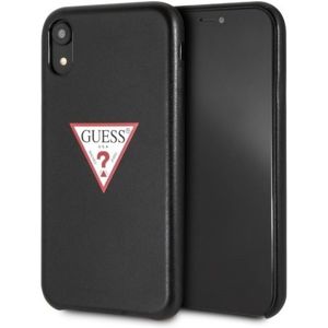 Guess PU Leather Case GUHCI61PTPUBK Triangle iPhone XR černé