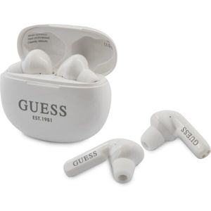 Guess True Wireless bezdrátová sluchátka bílá