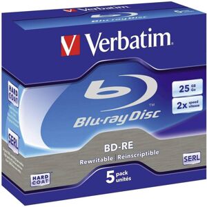 VERBATIM BD-RE(5 ks) Blu-Ray/Jewel/2x/25GB