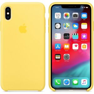 Apple silikonový kryt iPhone XS Max kanárkově žlutý