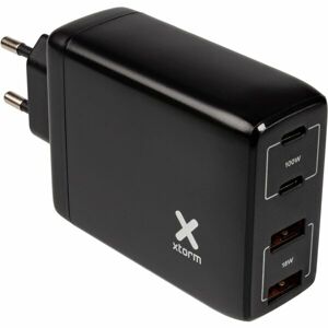 Xtorm 4v1 síťová nabíječka USB-C 100W, USB-A 18W, černá