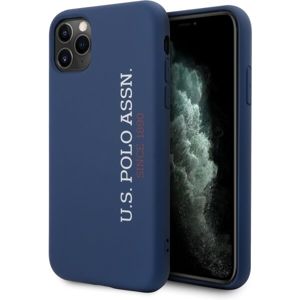 U.S. Polo Silicone Effect kryt iPhone 11 Pro Max námořně modrý