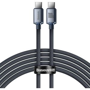 Baseus Crystal Shine Series kabel USB-C/USB-C (100W) 2m černý