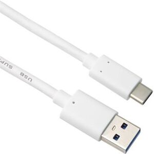 PremiumCord kabel USB-C - USB 3.0 A (USB 3.2 generation 2, 3A, 10Gbit/s) 0,5m bílá
