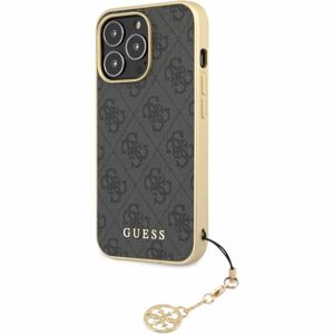 Guess 4G Charms Cover iPhone 13 Pro Max šedý