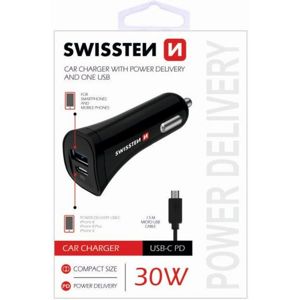 SWISSTEN CL adaptér Power Delivery USB-C, USB 2,4A, 30W + Kabel MicroUSB