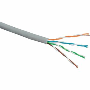 PremiumCord TP kabel 4x2 lanko UTP Cat5e AWG24 čistá měď šedý 100m