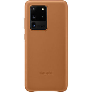 Samsung kožený zadní kryt Galaxy S20 Ultra 5G (EF-VG988LAEGEU) hnědý