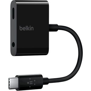 Belkin RockStar USB-C Audio + Charge adaptér černý