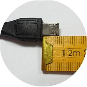 PremiumCord micro USB kabel s dlouhým konektorem 1,8 m černý