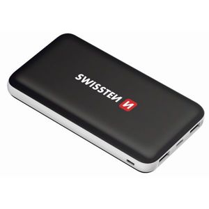 SWISSTEN Black Core Slim powerbanka 15000 mAh USB-C