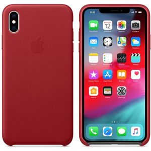 Apple kožené pouzdro iPhone XS Max (PRODUCT) RED červené