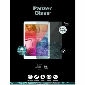 PanzerGlass Edge-to-Edge Antibacterial Apple iPad 10.2" (2019/2020/2021) s čirým Swarovski CamSlider