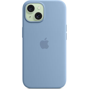 Apple silikinový kryt s MagSafe na iPhone 15 ledově modrý