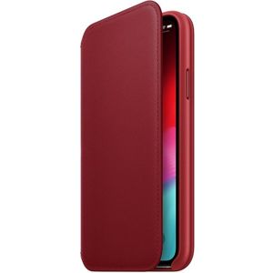 Apple Folio kožené pouzdro iPhone XS (PRODUCT RED) červené