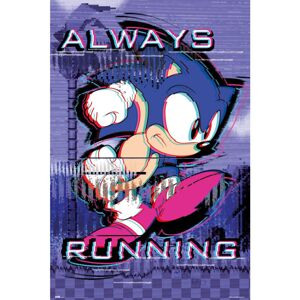 Plakát Sonic the Hedgehog - Always Runnig (150)