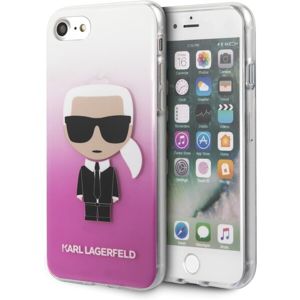 Karl Lagerfeld Fun Sunglasses kryt iPhone SE (2020)/8/7 růžový